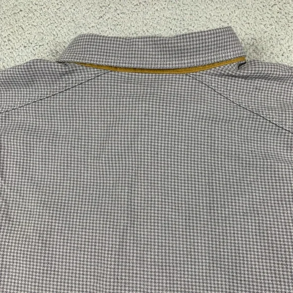 Orvis Shirt Mens 2XL XXL Grey Houndstooth Fairbanks Flannel Outdoor Long Sleeve - Picture 5 of 12